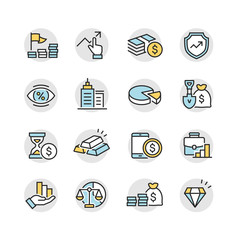business and marketing icons set
