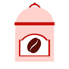 coffee jar. Hand drawn illustration. Vector