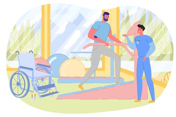 Fototapeta premium Rehabilitation Training, Physiotherapy Exercises.