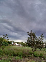 clouds over the mountains
