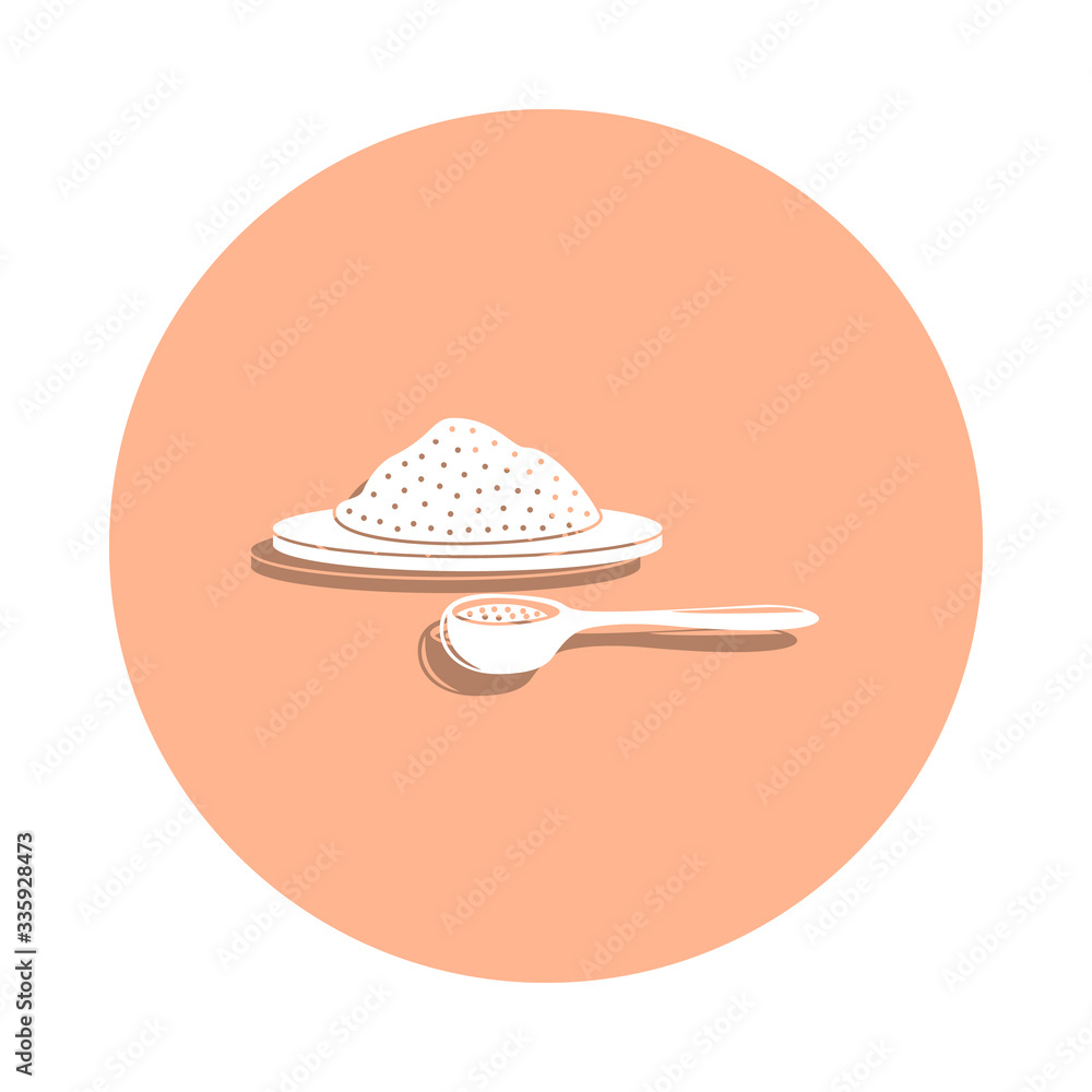 Poster diet food badge icon. simple glyph, flat vector of spa icons for ui and ux, website or mobile applic