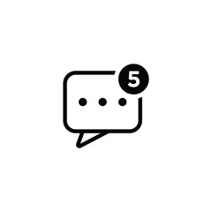 Message icon illustration isolated vector sign symbol