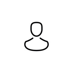 Man outline icon for web and mobile