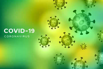 Coronavirus covid-19 pandemic background concept