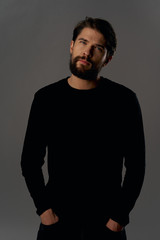 Fototapeta premium portrait of a young man with a beard