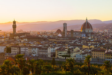 Fototapeta na wymiar Florence in beautiful view, Italy