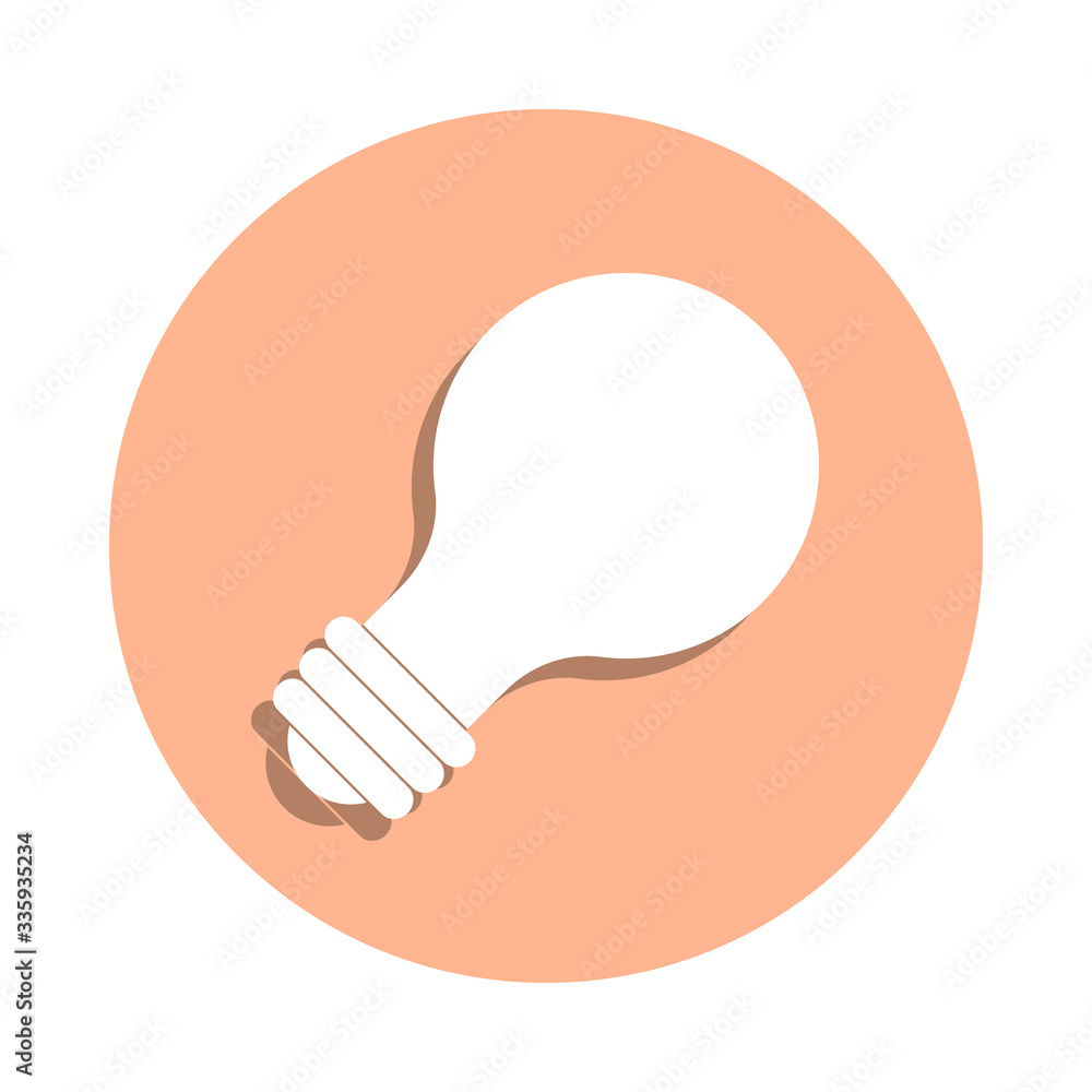 Poster bulb badge icon. simple glyph, flat vector of art and painting icons for ui and ux, website or mobil