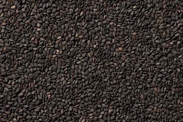 Fototapeta premium Black sesame seeds background