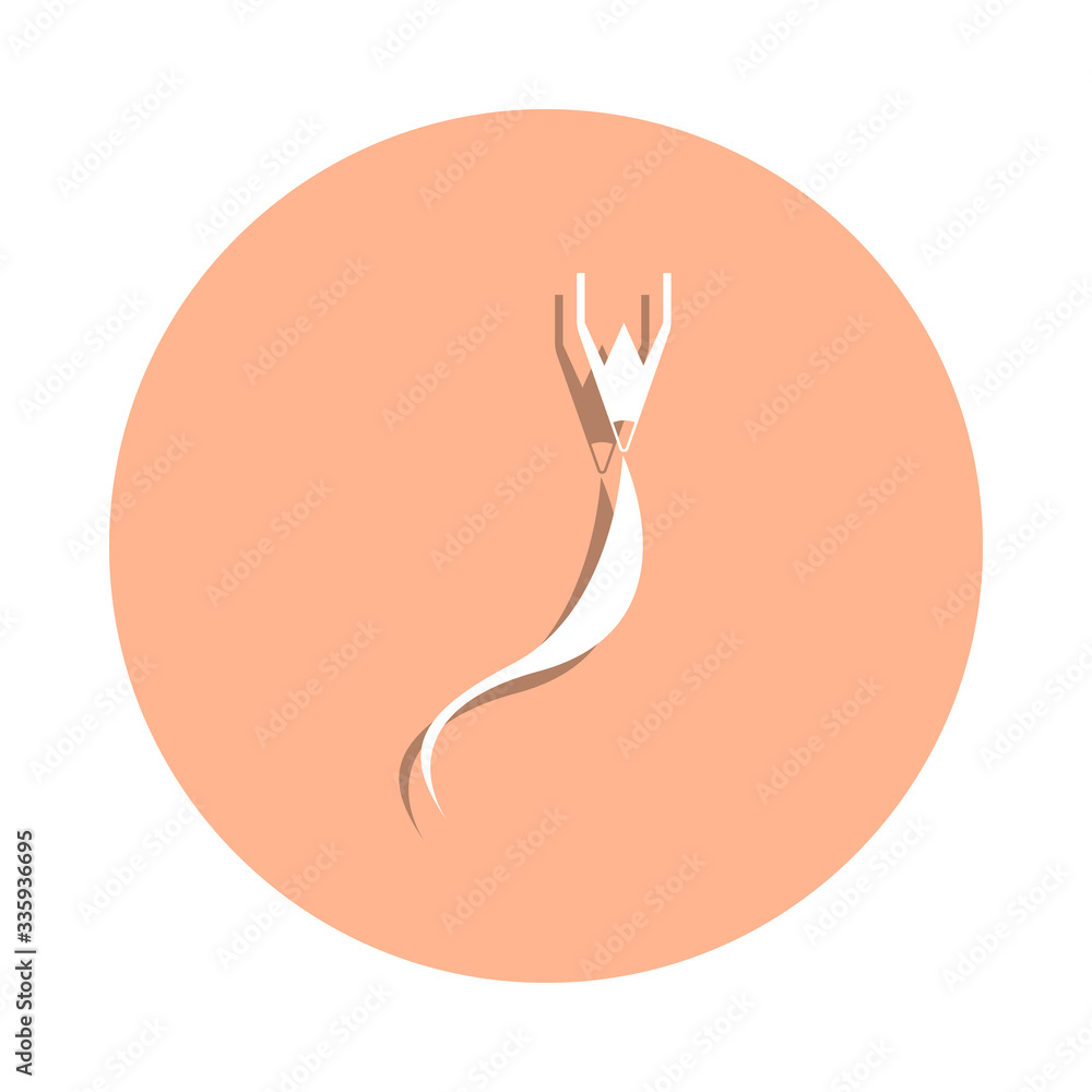 Poster pencil and line badge icon. simple glyph, flat vector of art and painting icons for ui and ux, websi