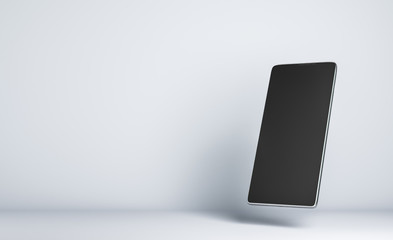 Telephone with black screen