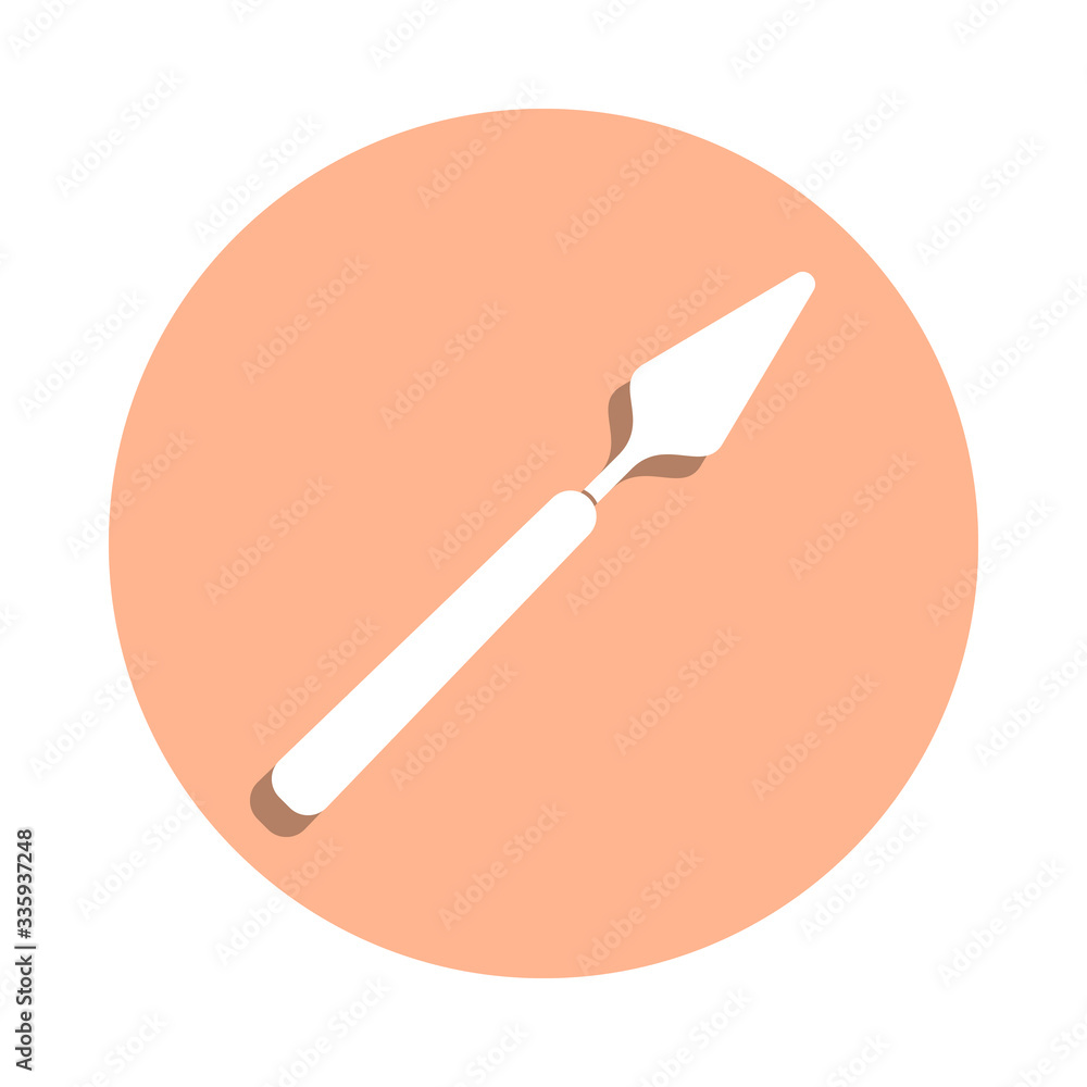 Poster string bag badge icon. simple glyph, flat vector of art and painting icons for ui and ux, website or
