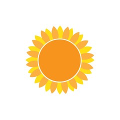 sun flower illustration vector