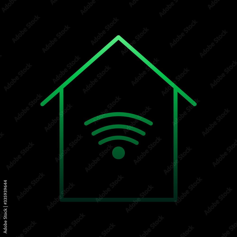 Poster smart home nolan icon. simple thin line, outline vector of internet things icons for ui and ux, webs