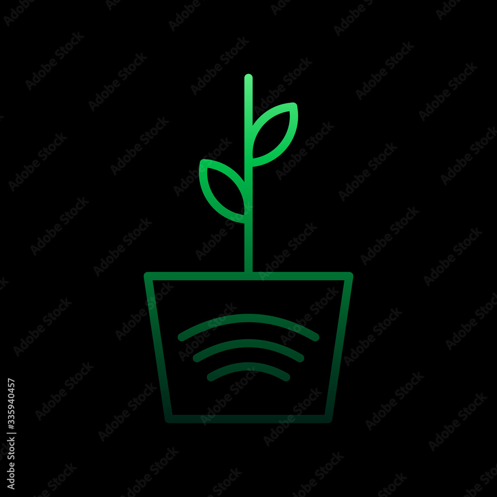 Poster plant nolan icon. simple thin line, outline vector of internet things icons for ui and ux, website o