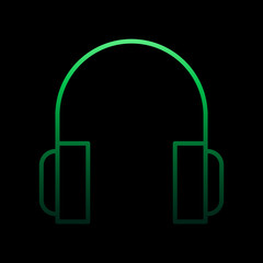 headphones nolan icon. Simple thin line, outline vector of internet things icons for ui and ux, website or mobile application