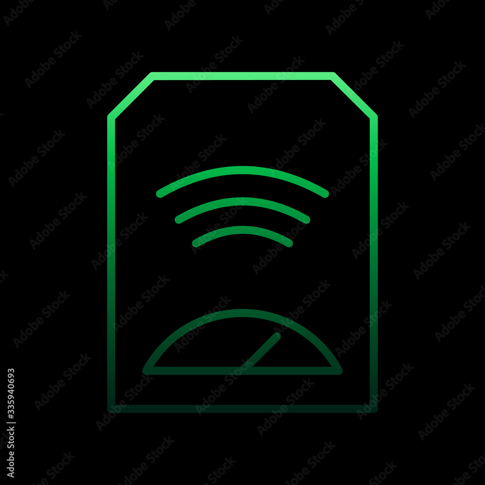 Poster heater nolan icon. simple thin line, outline vector of internet things icons for ui and ux, website 