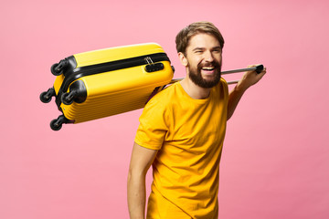 young man painting wall