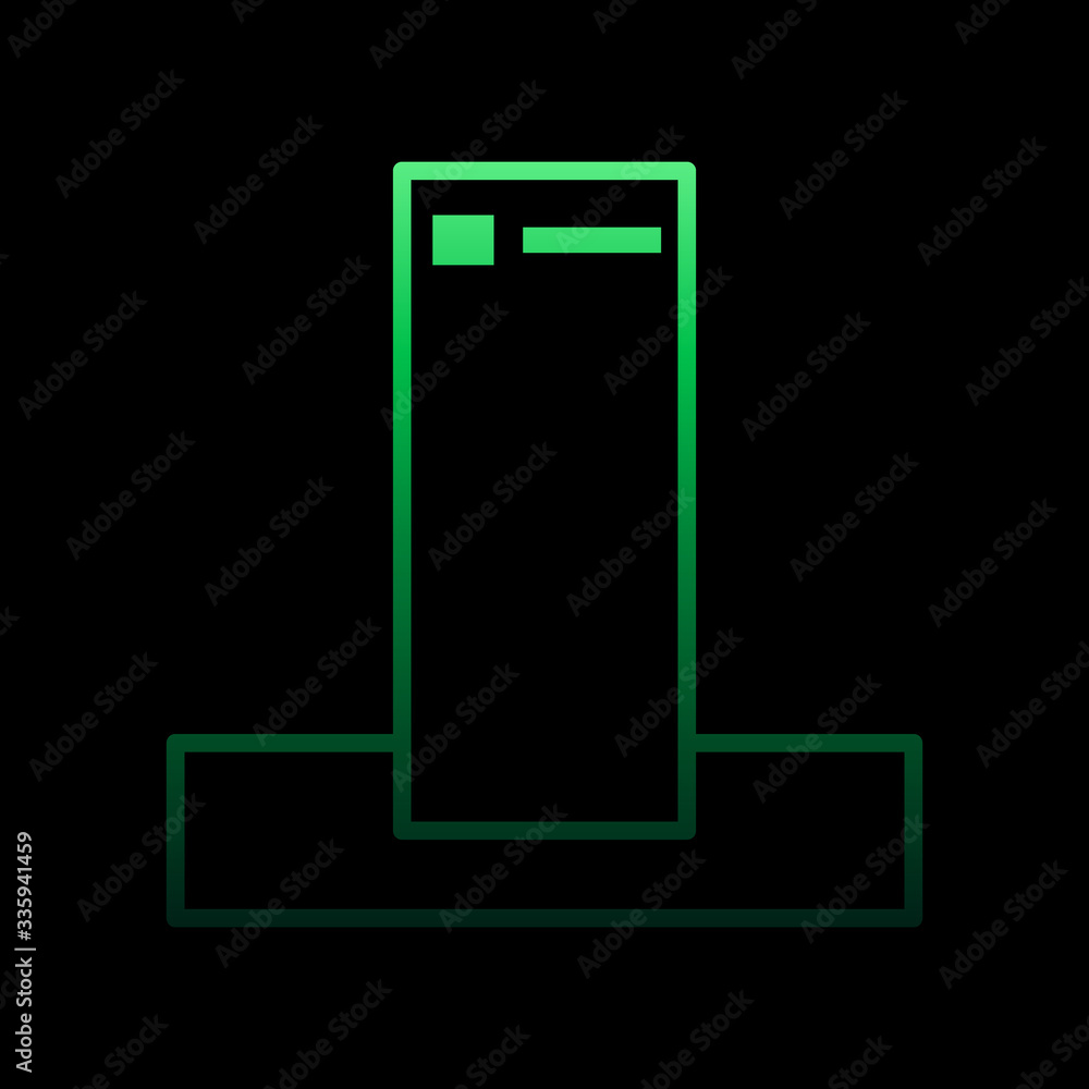 Poster charger nolan icon. simple thin line, outline vector of internet things icons for ui and ux, website