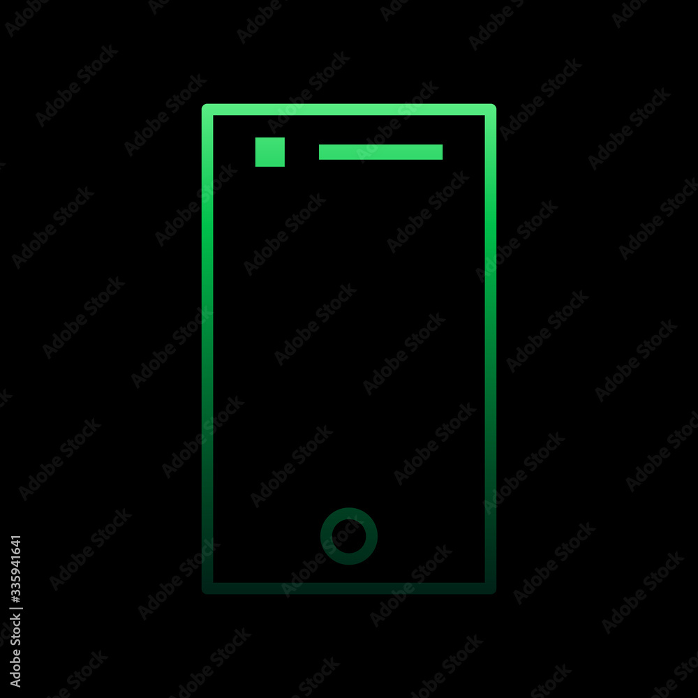 Poster tablet nolan icon. simple thin line, outline vector of internet things icons for ui and ux, website 