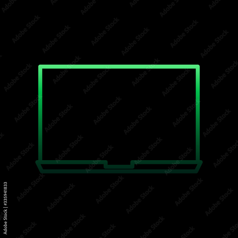Poster notebook nolan icon. simple thin line, outline vector of internet things icons for ui and ux, websit