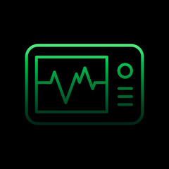 Cardiogram nolan icon. Simple thin line, outline vector of medical icons for ui and ux, website or mobile application