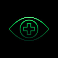 Eye medicine nolan icon. Simple thin line, outline vector of medical icons for ui and ux, website or mobile application