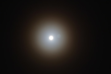 Moon halo effect