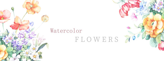 watercolor flower background