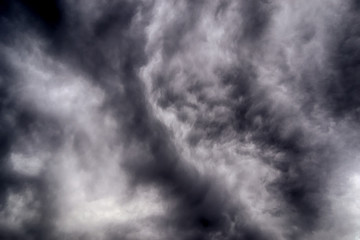 Storm clouds or hurricane formation