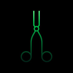Scissors medical nolan icon. Simple thin line, outline vector of medical icons for ui and ux, website or mobile application