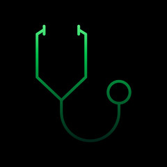 Stethoscope nolan icon. Simple thin line, outline vector of medical icons for ui and ux, website or mobile application