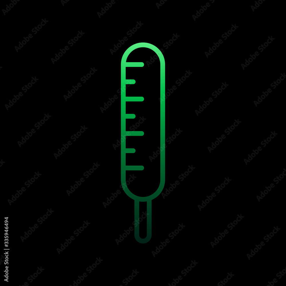 Poster thermometer nolan icon. simple thin line, outline vector of medical icons for ui and ux, website or 