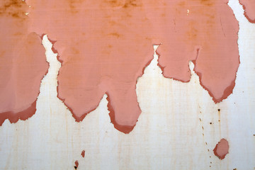 dirty chipped rusty pink painted metal rough texture background