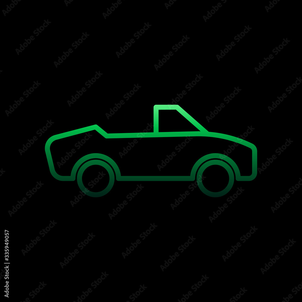 Aufkleber cabriolet nolan icon. simple thin line, outline vector of summer icons for ui and ux, website or mob