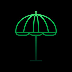 Umbrella nolan icon. Simple thin line, outline vector of Summer icons for ui and ux, website or mobile application