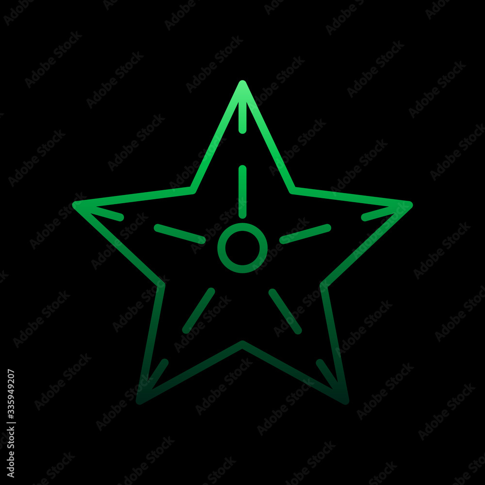 Aufkleber starfish nolan icon. simple thin line, outline vector of summer icons for ui and ux, website or mobi