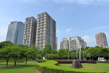 Obraz premium Chinese urban street architecture