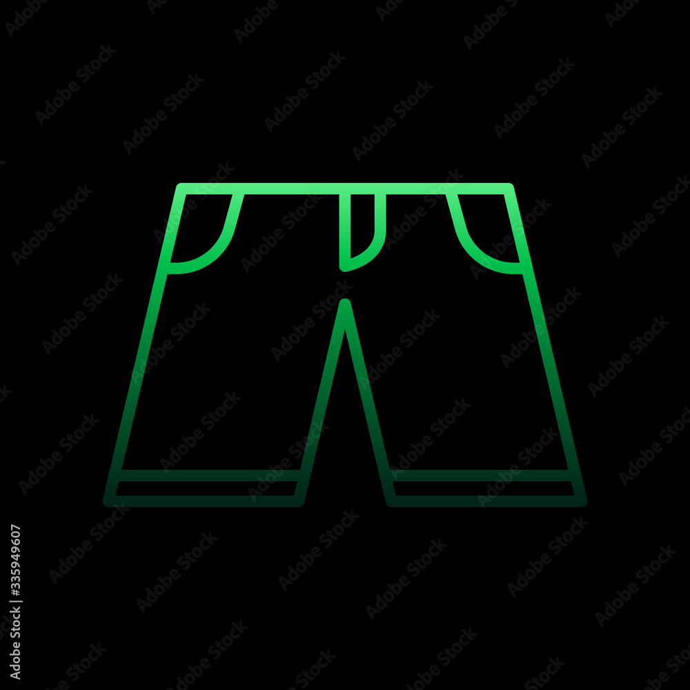 Poster shorts nolan icon. simple thin line, outline vector of summer icons for ui and ux, website or mobile