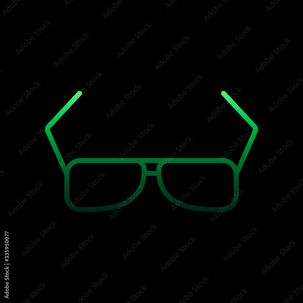 Poster sunglasses nolan icon. simple thin line, outline vector of summer icons for ui and ux, website or mo