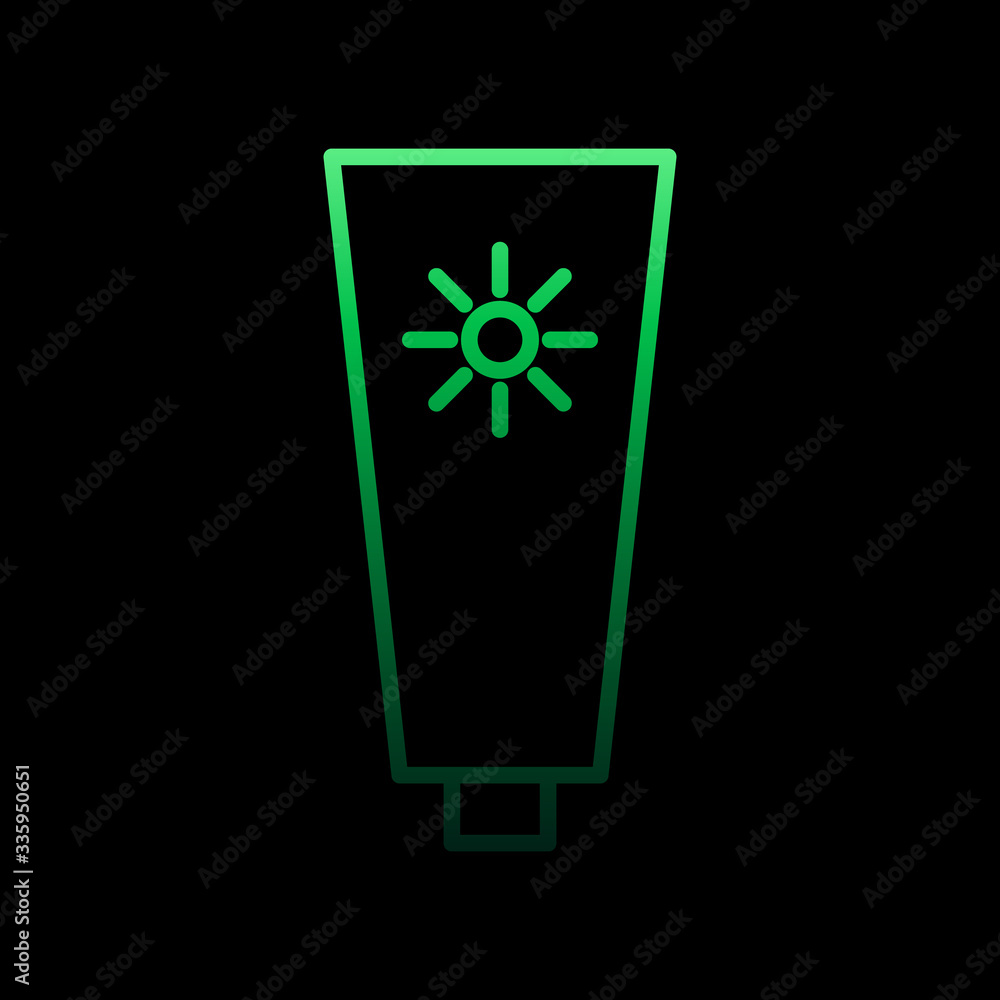 Aufkleber sun cream nolan icon. simple thin line, outline vector of summer icons for ui and ux, website or mob