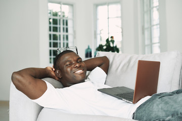 Obraz premium man in bed