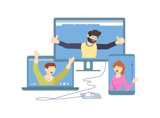 Video meeting in isolation period 