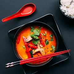 asian food curry soup sushi