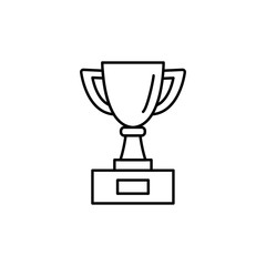 trophy icon vector design template