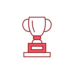 trophy icon vector design template