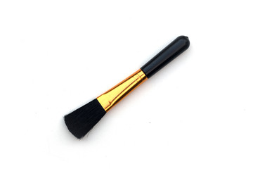 black and gold color camera cleaning brush  on white background.