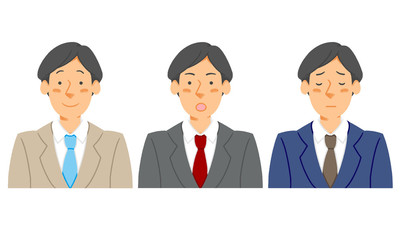 様々なシーンのアナウンスをするスーツの男性