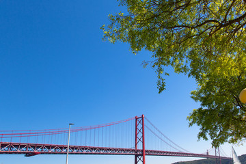 Lisbon, Landmark suspension 25 of April bridge