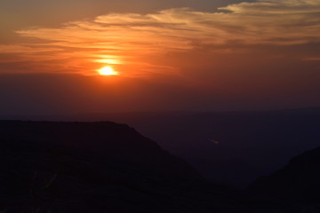 Fototapeta premium Atardecer en Traslasierra - Córdoba - Argentina