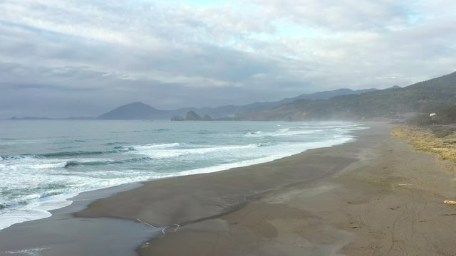 The wild Oregon coast offering a relaxin and dramatic Coastal landscape thats ever changing as the waves carve their way thru the sand and rocks part of the Samuel H Boardman Scenic Corridor.
